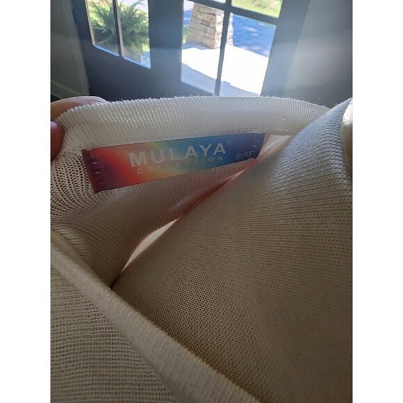 NWT Mulaya Boutique White Studded Bodycon Concert Mini Dress Size S/M - Picture 7 of 8